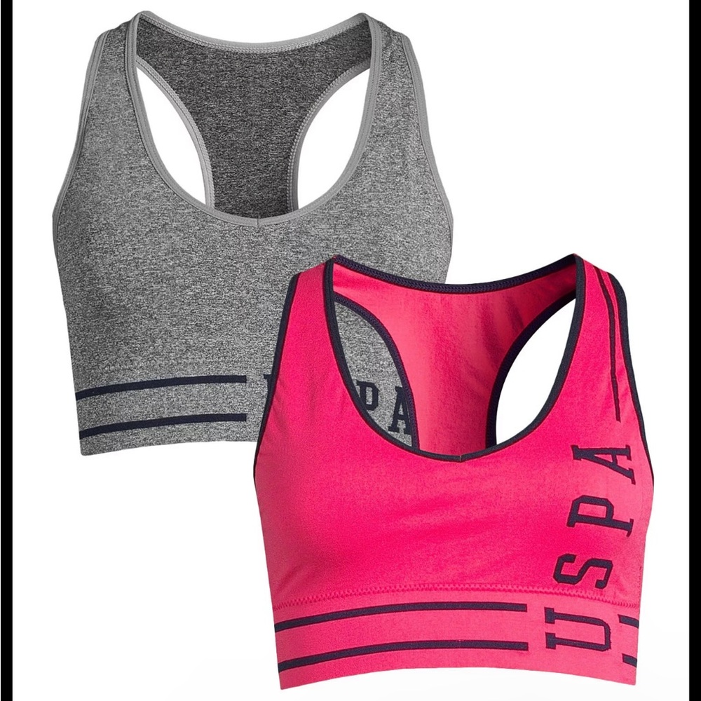 US POLO ASSN 2 pack seamless comfort bras size Large‎